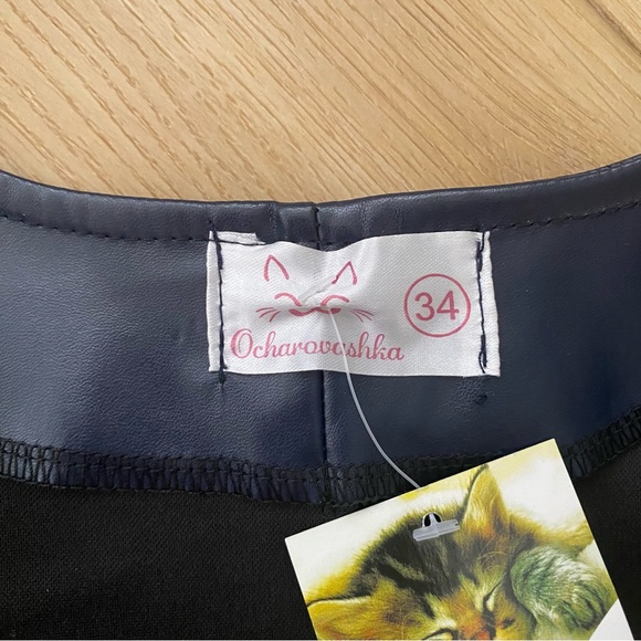 NWT GIRLS FAUX LEATHER SET/ SHORTS & JACKET - Picture 9 of 9